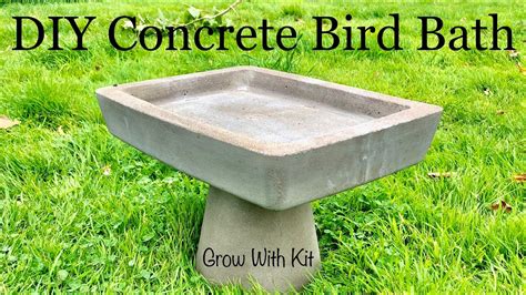 how to make a bird bath from concrete